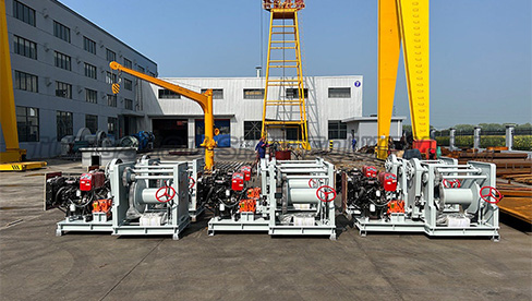 Dieselbetriebene Winde
